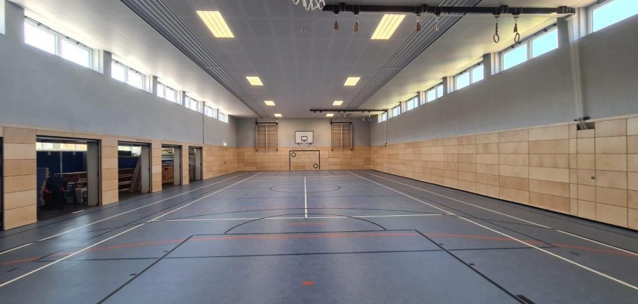 Frisch renoviert: Die Sporthalle der Grund- und Realschule plus in Jünkerath