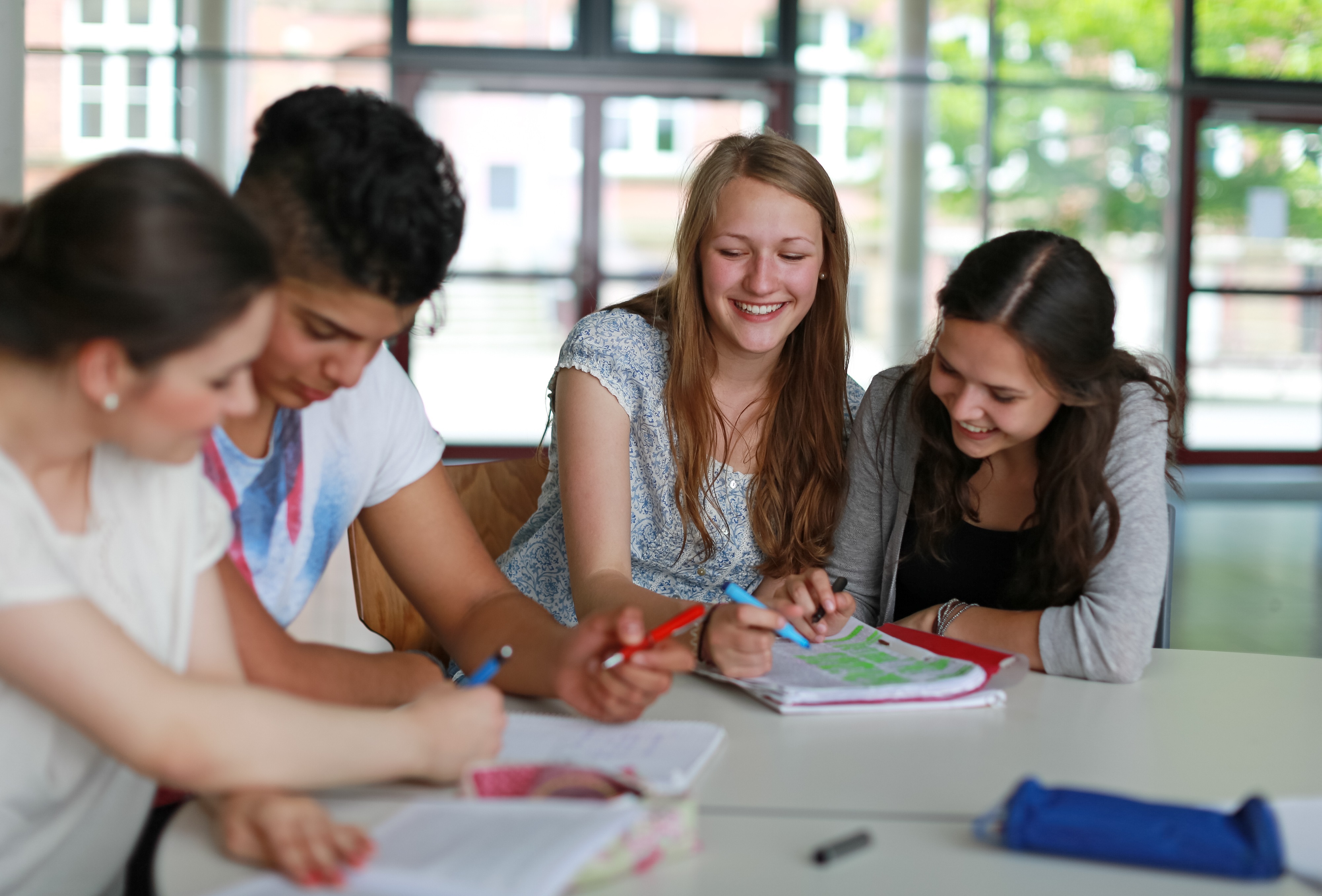 Schüler beim Lernen