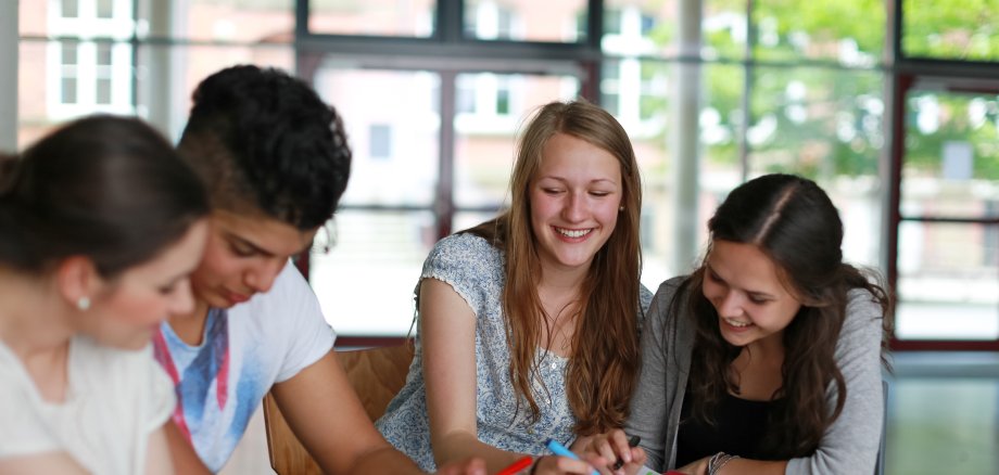 Schüler beim Lernen