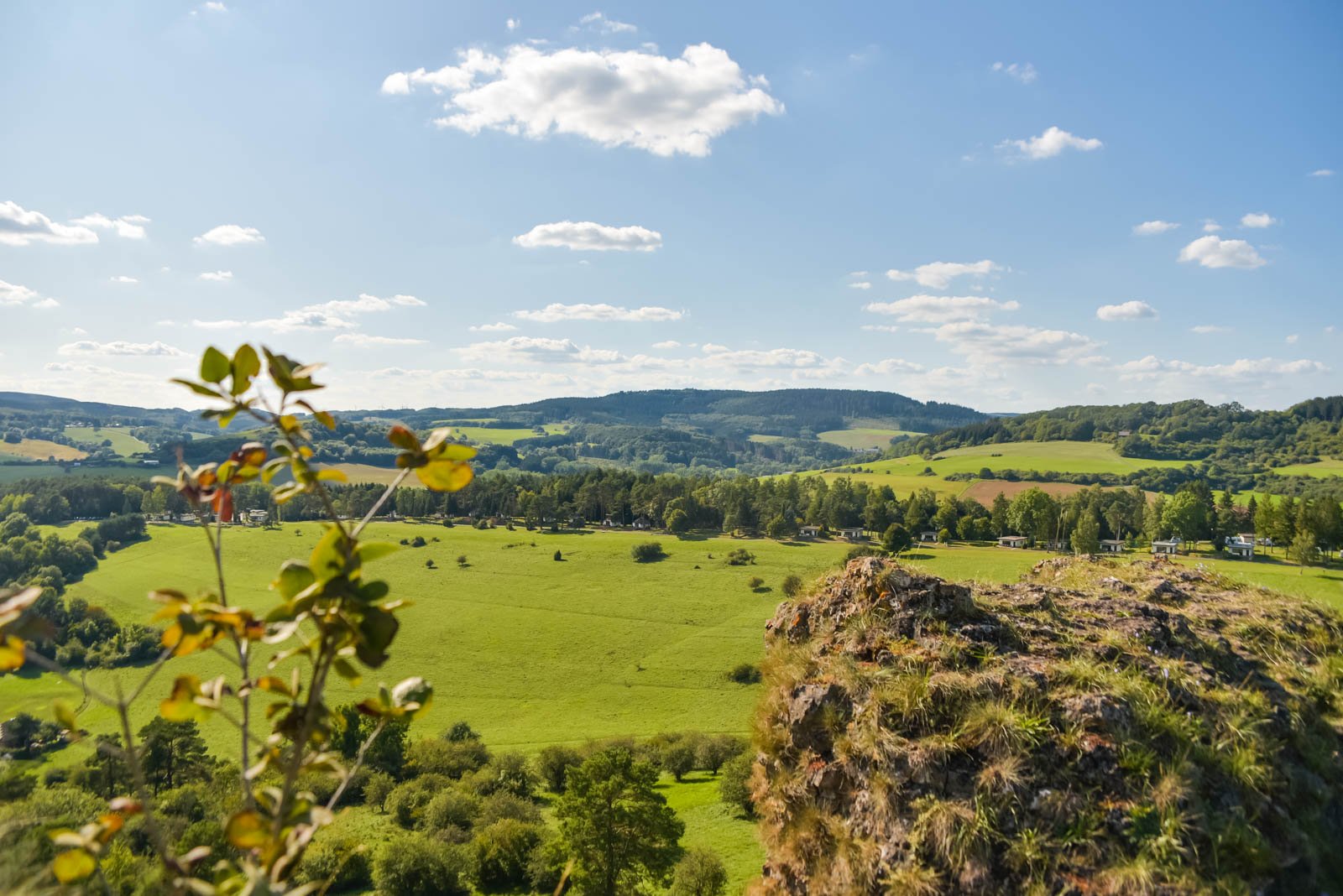 Ausblick vom Dolomitfelsen