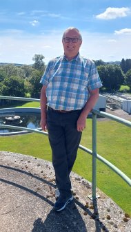 Richard Ehlen an der Kläranlage in Lissendorf Richard Ehlen an der Kläranlage in Lissendorf