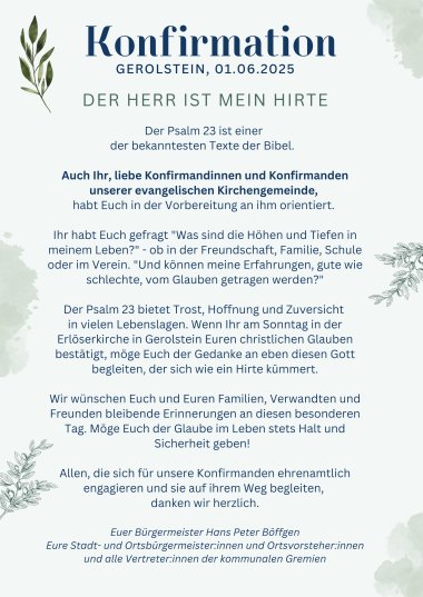 Konfirmation Gerolstein | 01.06.2025 - 1