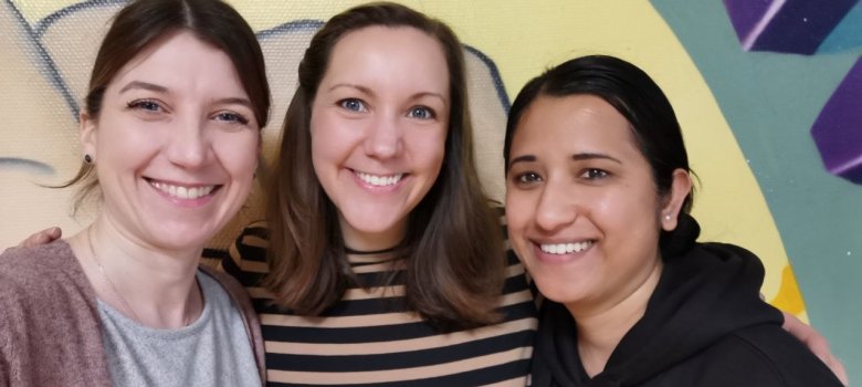 Das Team Haus der Jugend Gerolstein: Vanessa Füten, Friederike Hens und Garima Pundir (v.l.)